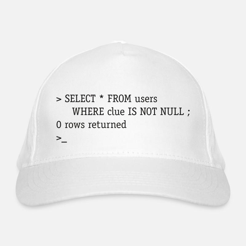 SQL No Clue Bio-Baseballkappe