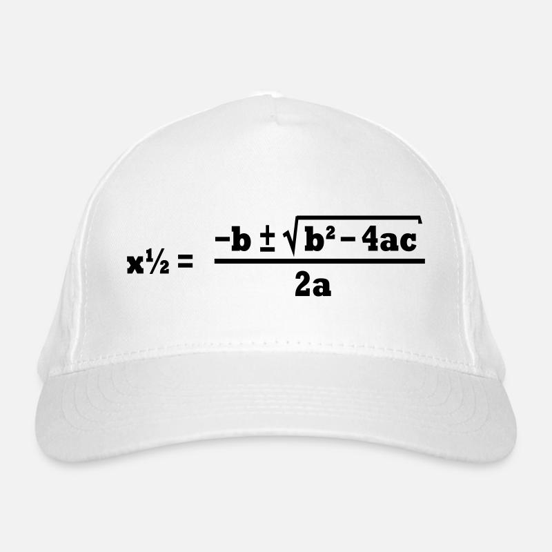 quadratic formula Organic Baseball Cap