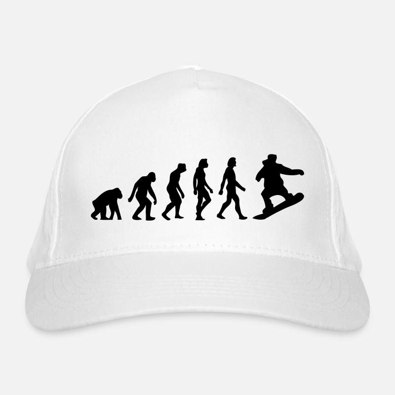 Die Evolution von Snowboarding Bio-Baseballkappe