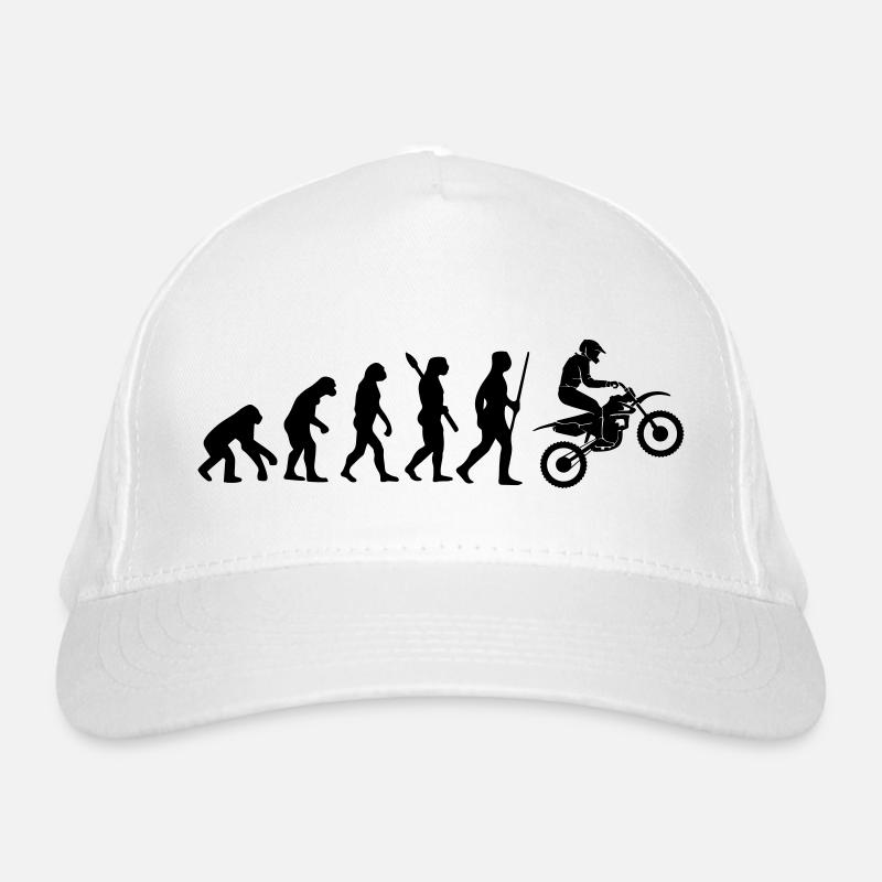 MOTORCYCLE EVOLUTION Organic Baseball Cap