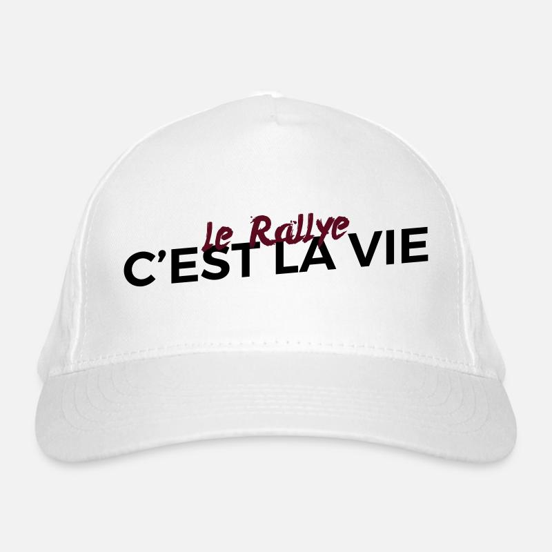 Le rallye c'est la vie Casquette classique bio
