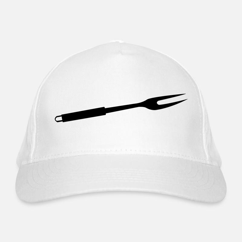 GRILL Fork Grill Outils - Casquette classique bio - blanc