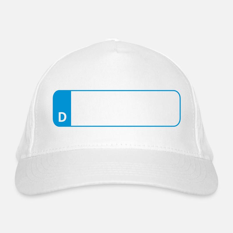 Autokennzeichen 2 - Bio-Baseballkappe - Weiß