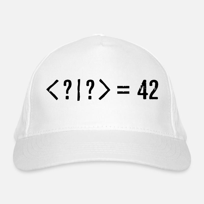 Best Quantum Joke Ever: Bra-Ket = 42 (Grunge) Organic Baseball Cap