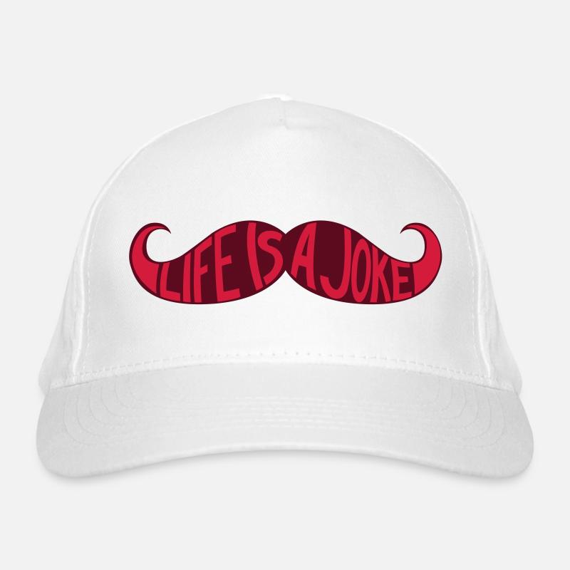 Moustache - Life is a joke Casquette classique bio
