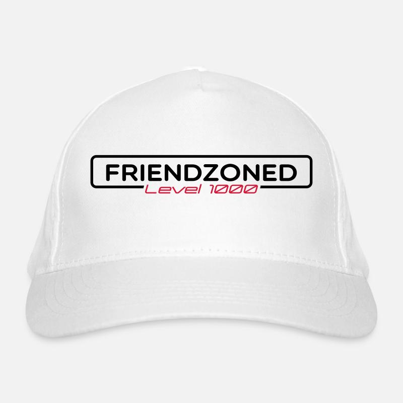 friendzone - Bio-Baseballkappe - Weiß