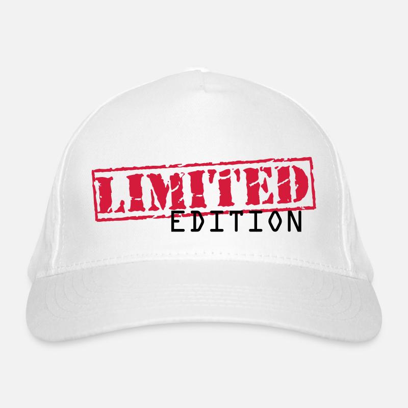 limited Edition - Bio-Baseballkappe - Weiß