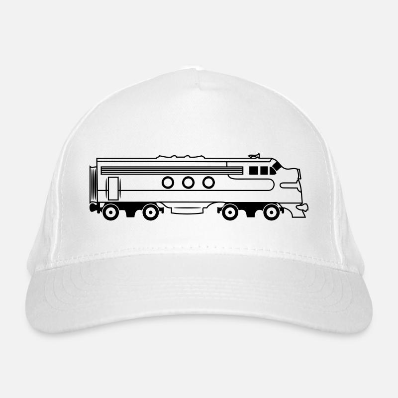 Zug Eisenbahn Diesellok Bio-Baseballkappe