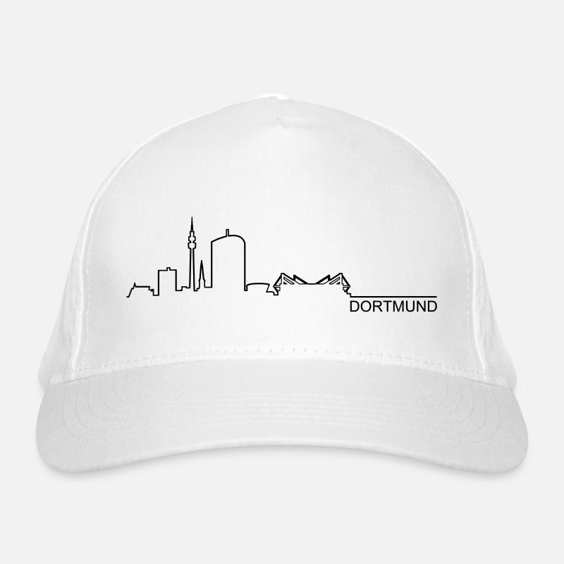 Skyline Dortmund Silhouette Bio-Baseballkappe