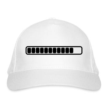 Charging bar battery level Charging indicator almost full symbol - Organic Baseball Cap - white - Front