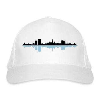Skyline - Bonn - Bio-Baseballkappe - Weiß - Vorne