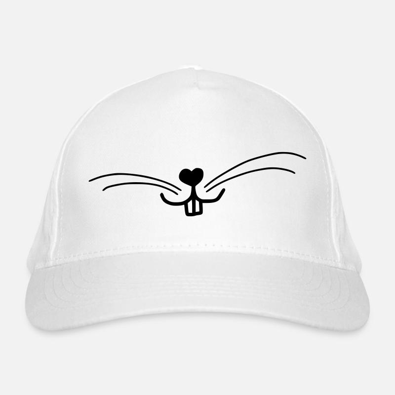 Visage de lapin mignon Casquette classique bio