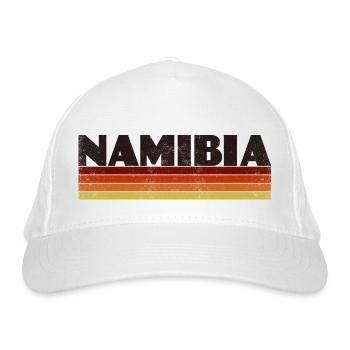Namibia Vintage - Bio-Baseballkappe - Weiß - Vorne
