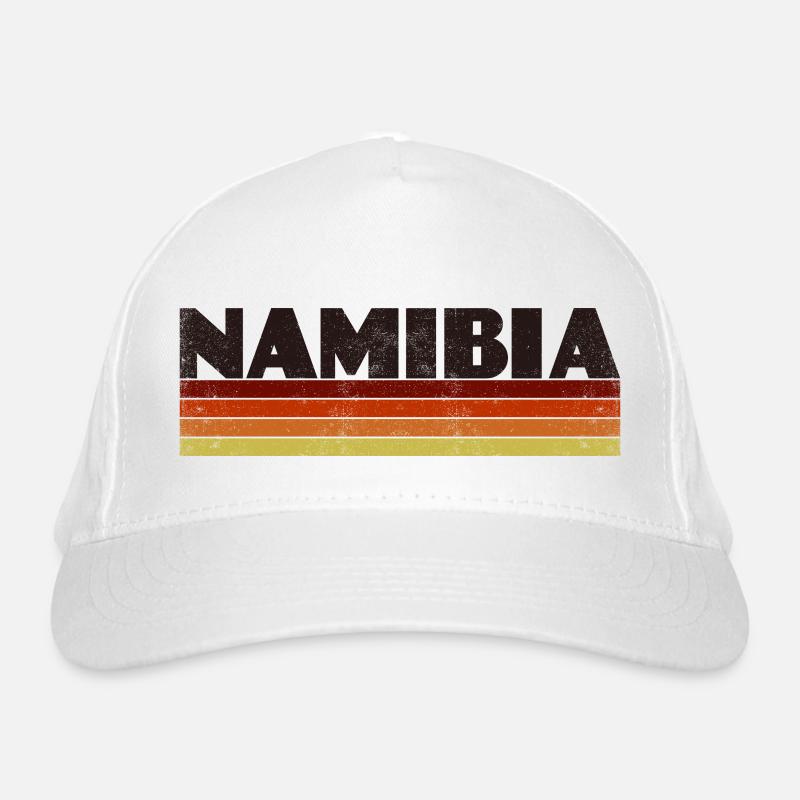 Namibia Vintage - Bio-Baseballkappe - Weiß