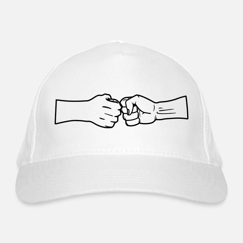 Respect two fists without text Organic Baseball Cap