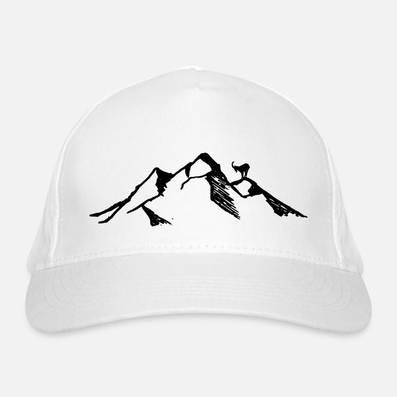 Mountain with Capricorn Organic Baseball Cap