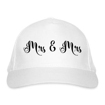 Mrs & Mrs Design pour les mariages lesbiens - Casquette classique bio - blanc - Devant