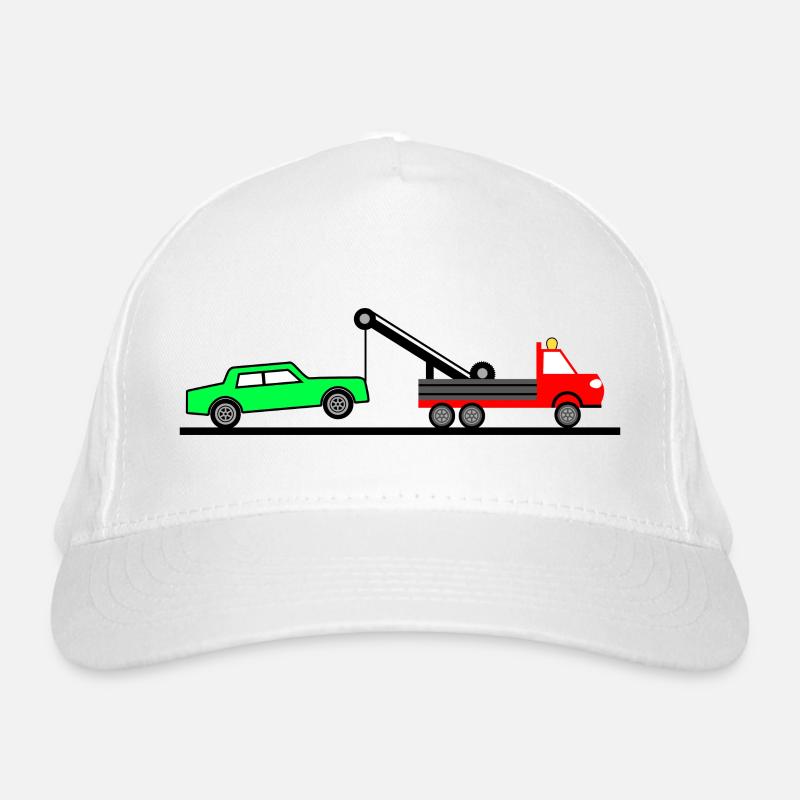 Abschleppwagen Bio-Baseballkappe