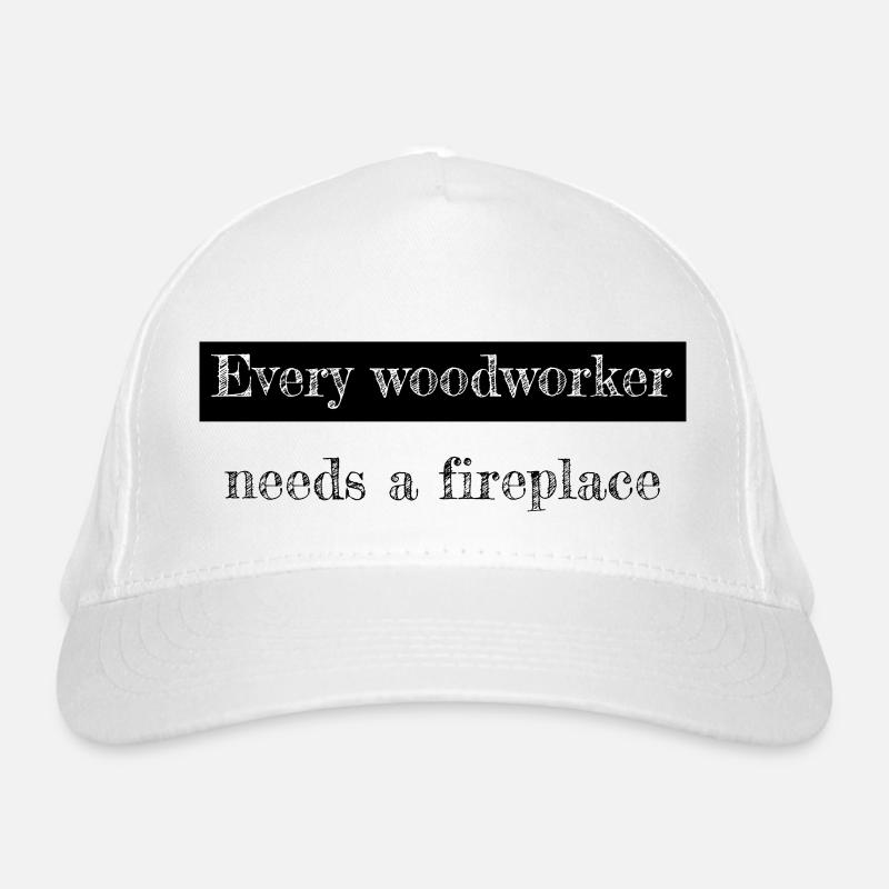 cool logging lumberjackwoodworking forest work Organic Baseball Cap