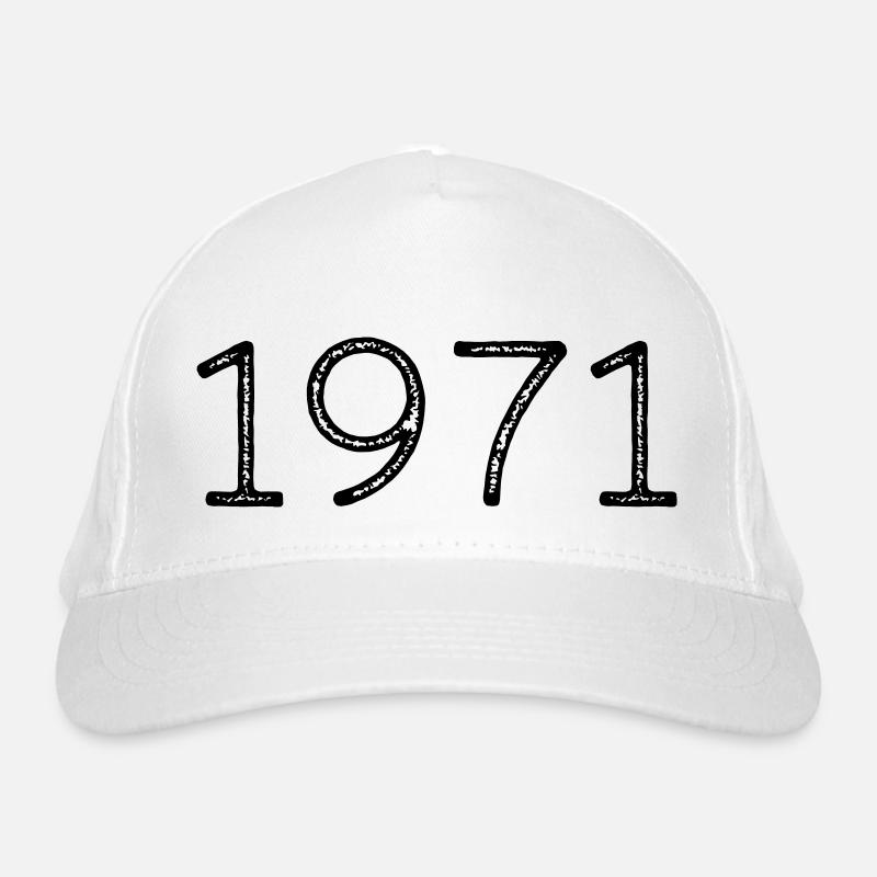 Année de naissance 1971 Cadeau Casquette classique bio