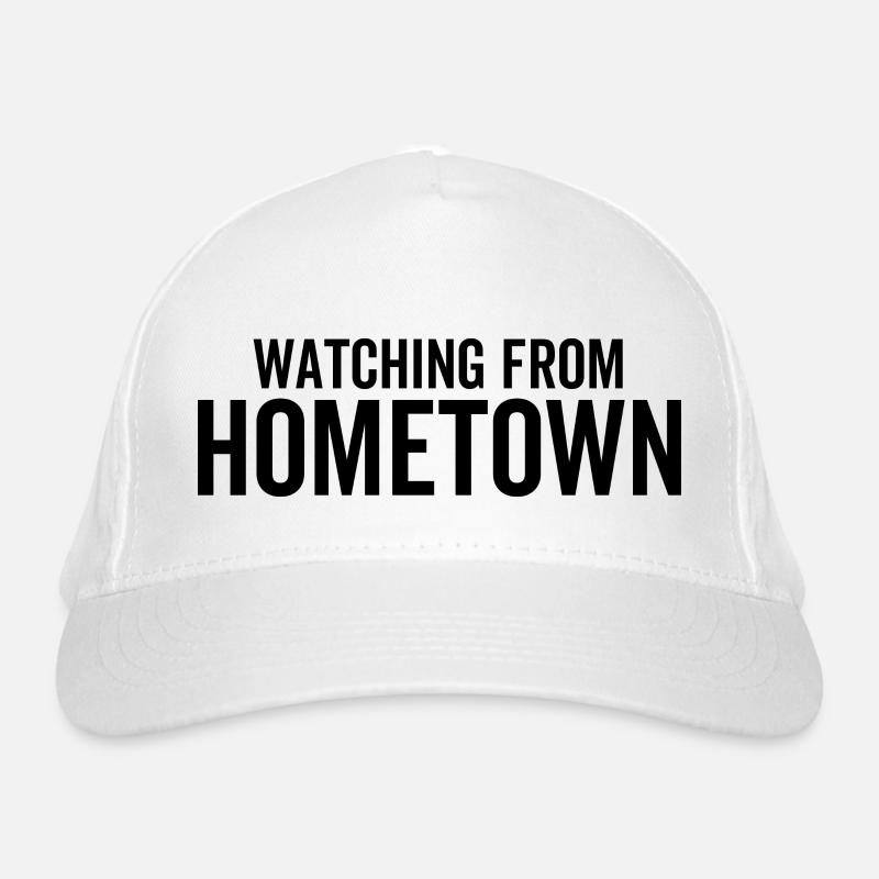 Watching From Hometown Organic Baseball Cap