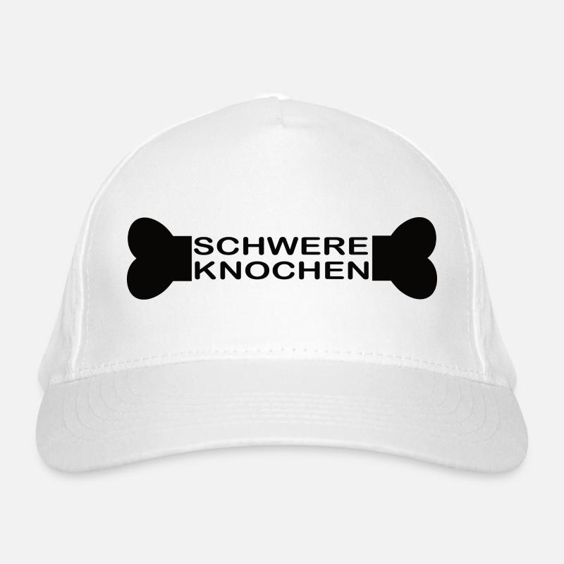 Schwere Knochen schwarz Bio-Baseballkappe