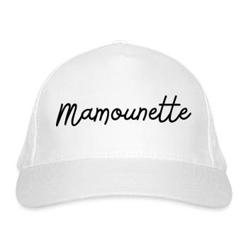 Mamounette - Casquette classique bio - blanc - Devant