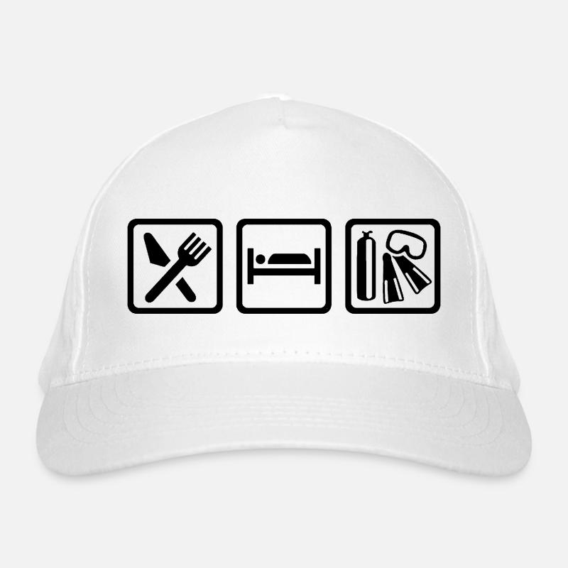 Manger Dormir Plonger Répéter Casquette classique bio