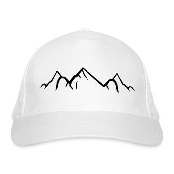 Montagnes - Casquette classique bio - blanc - Devant