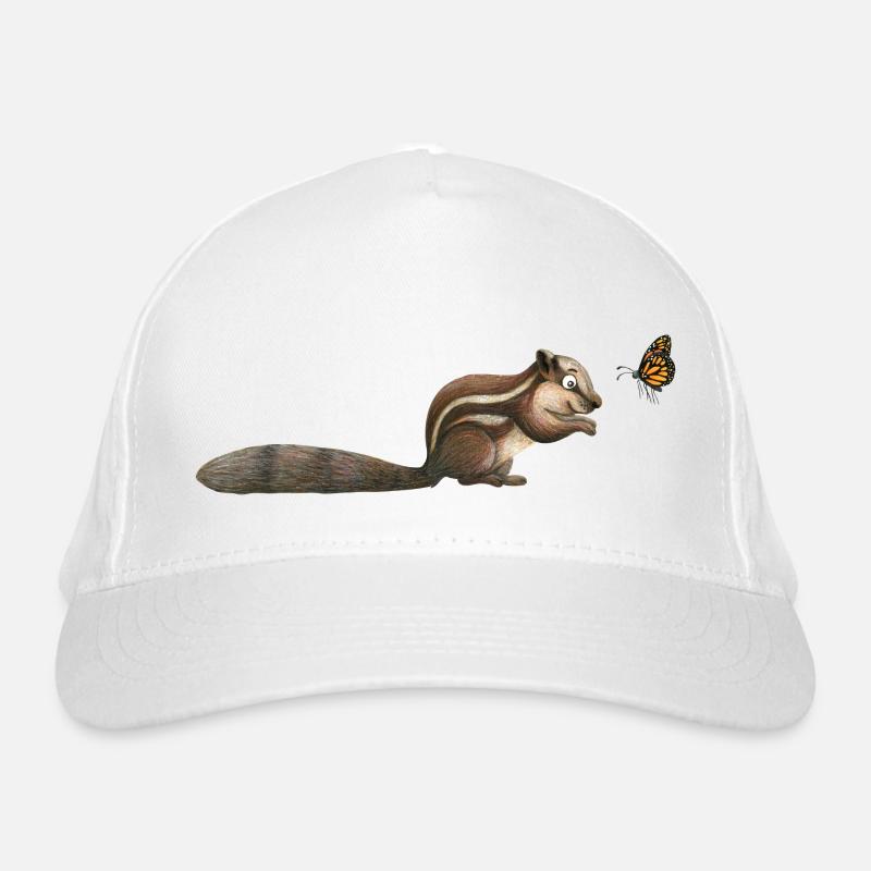 kleines Streifenhörnchen Bio-Baseballkappe