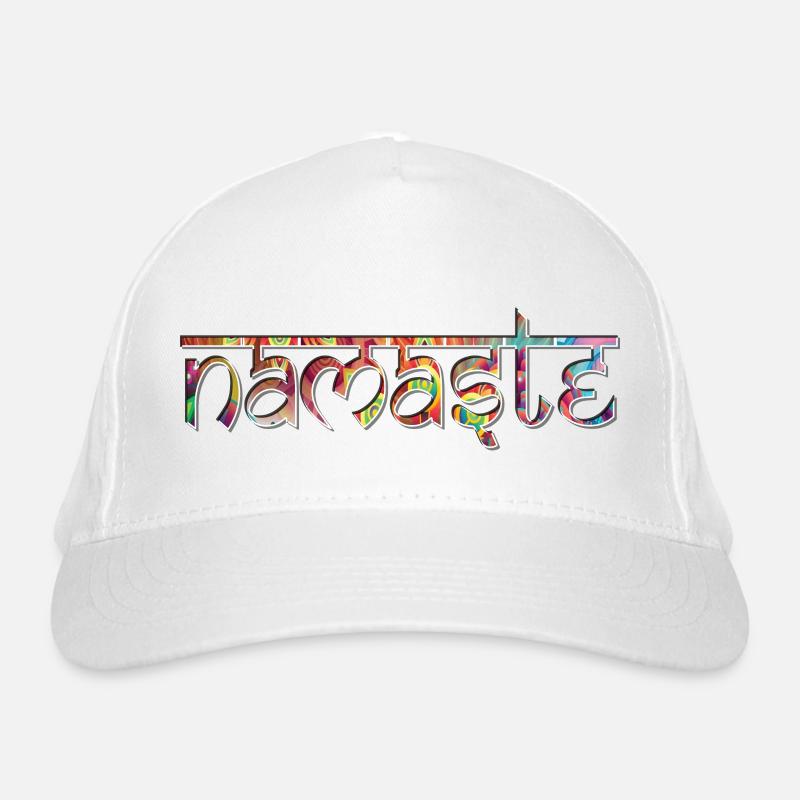 Namaste Schriftzug Bio-Baseballkappe