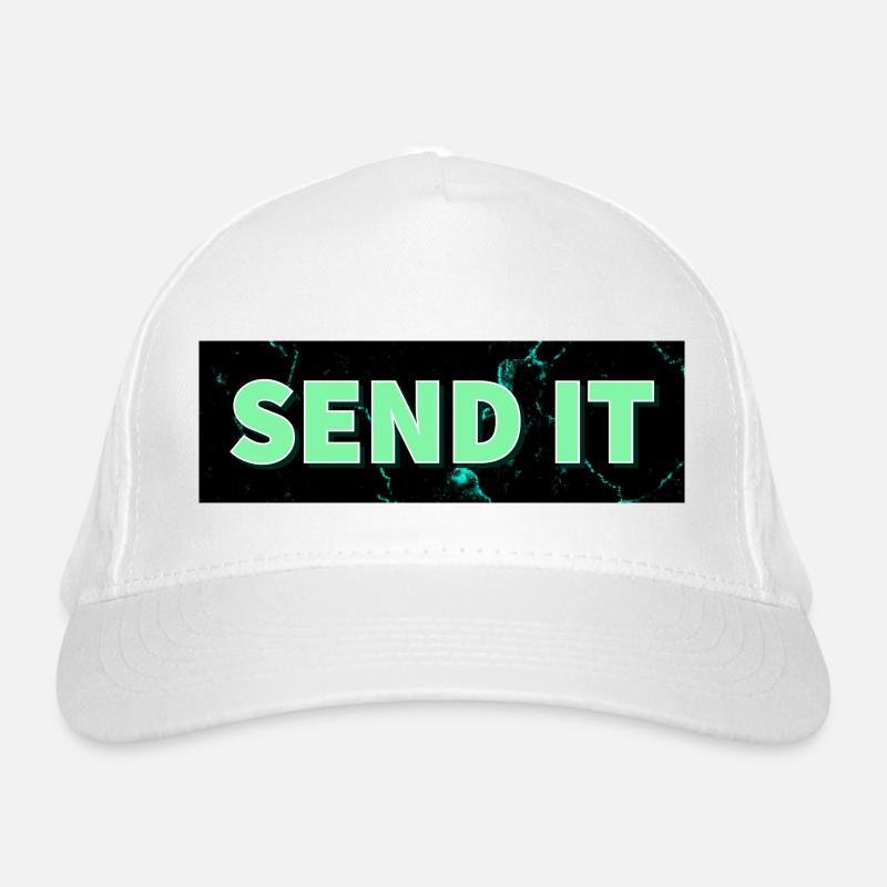 SEND IT box logo Organic Baseball Cap