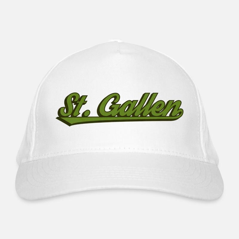 St. Gallen Retro-Schrift Bio-Baseballkappe