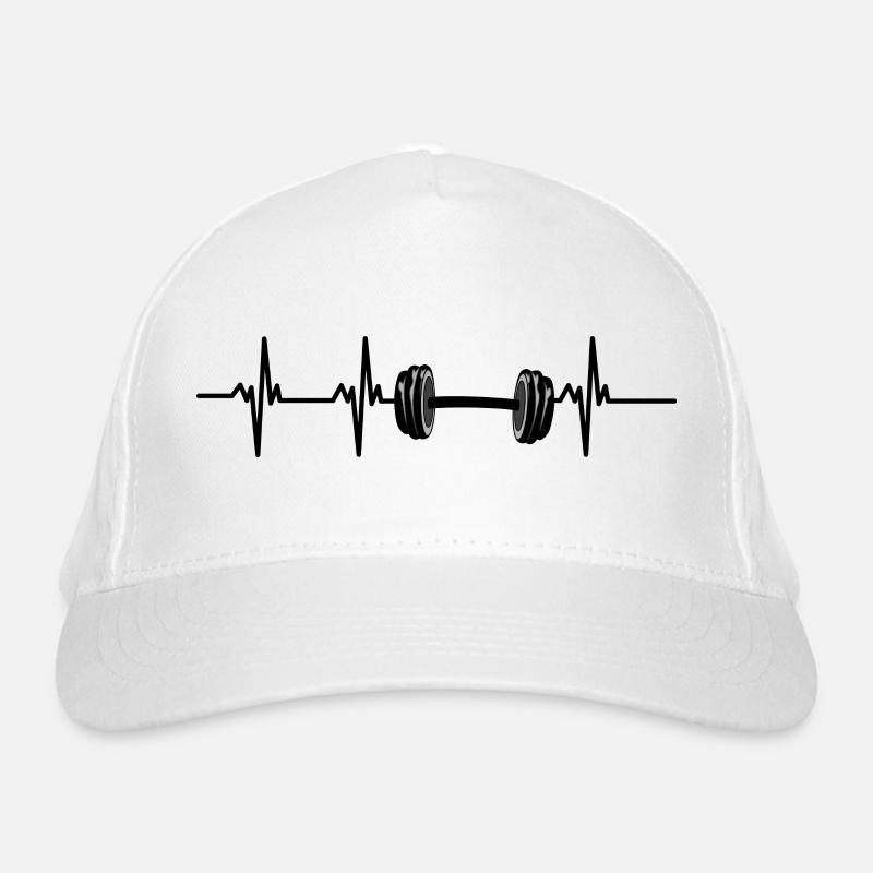 bodybuilding heartbeat Organic Baseball Cap