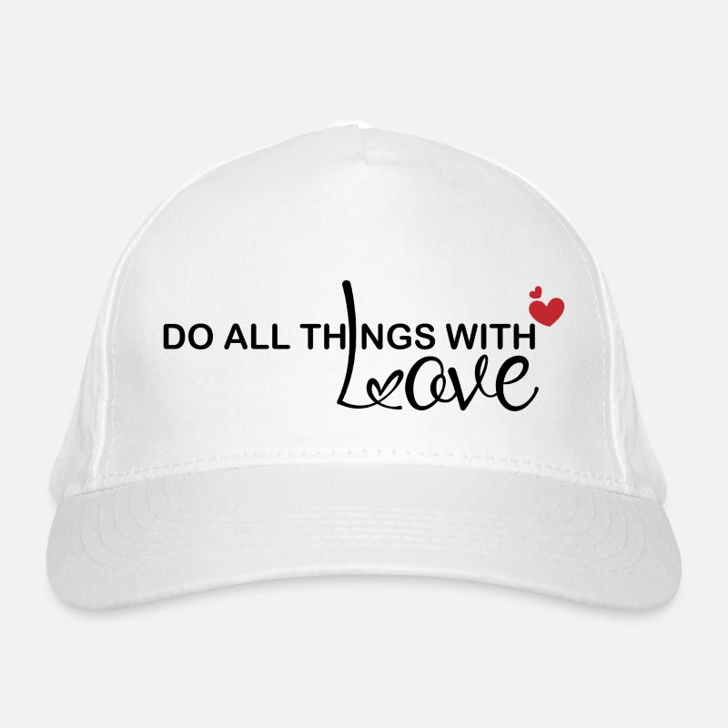Spruch Liebe Statement gegen Hass Bio-Baseballkappe