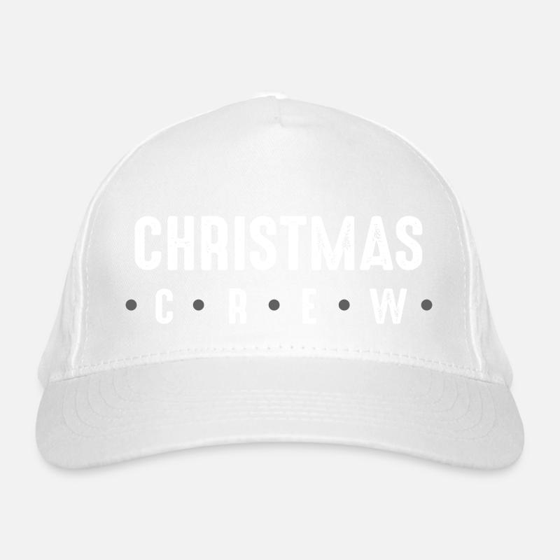 Christmas Crew - Bio-Baseballkappe - Weiß