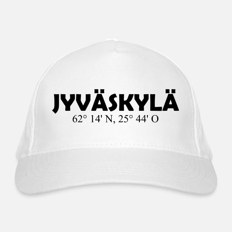 Jyväskylä - Finland - Coordinates - Longitude Organic Baseball Cap