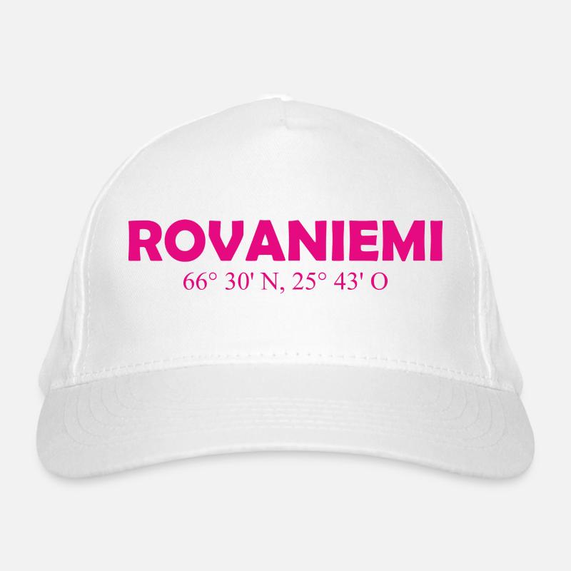 Rovaniemi - Finland - Coordinates - Longitude Bio-Baseballkappe