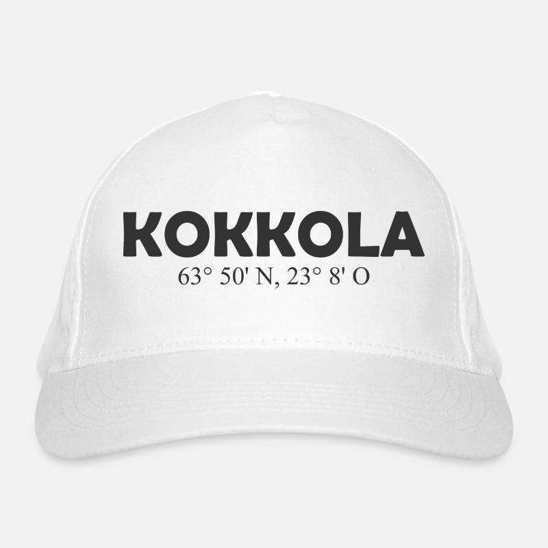 Kokkola - Finland - Coordinates Longitude Latitude Bio-Baseballkappe