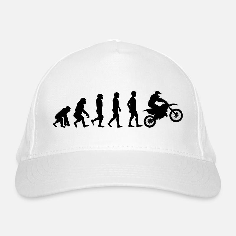 Motocross motorrad evolution schwarz Bio-Baseballkappe