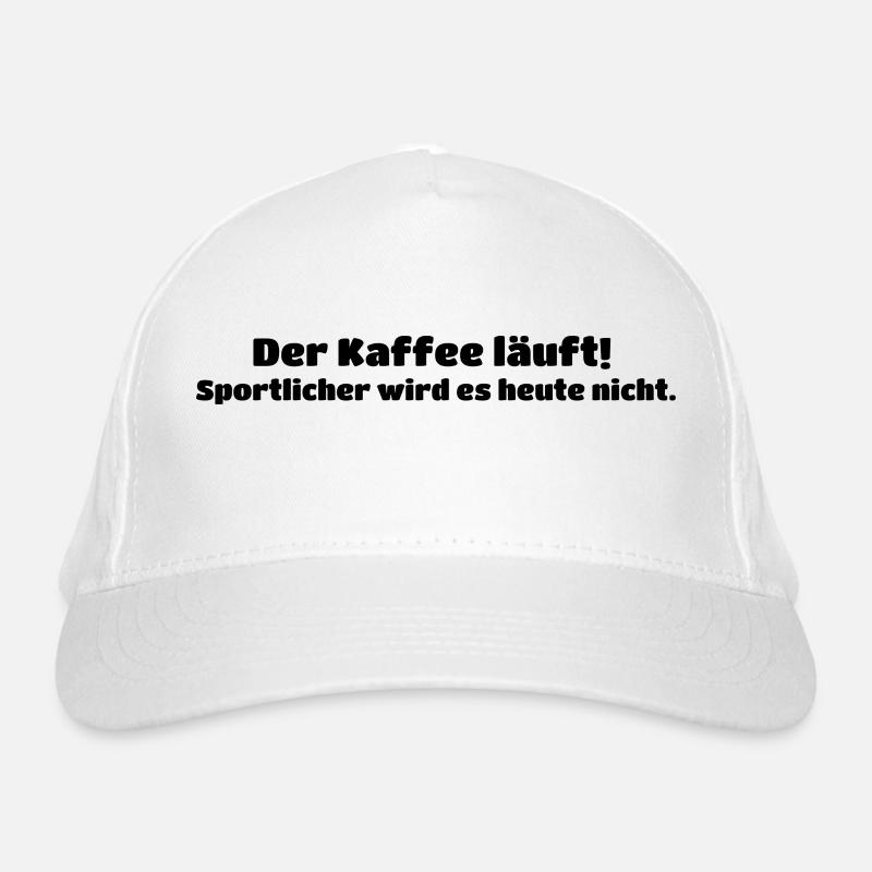 Der Kaffee läuft! ... - Lustiger Spruch Bio-Baseballkappe
