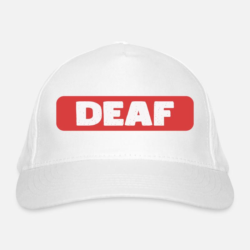 Deaf Tag, Gift For The Hearing Impaired Organic Baseball Cap