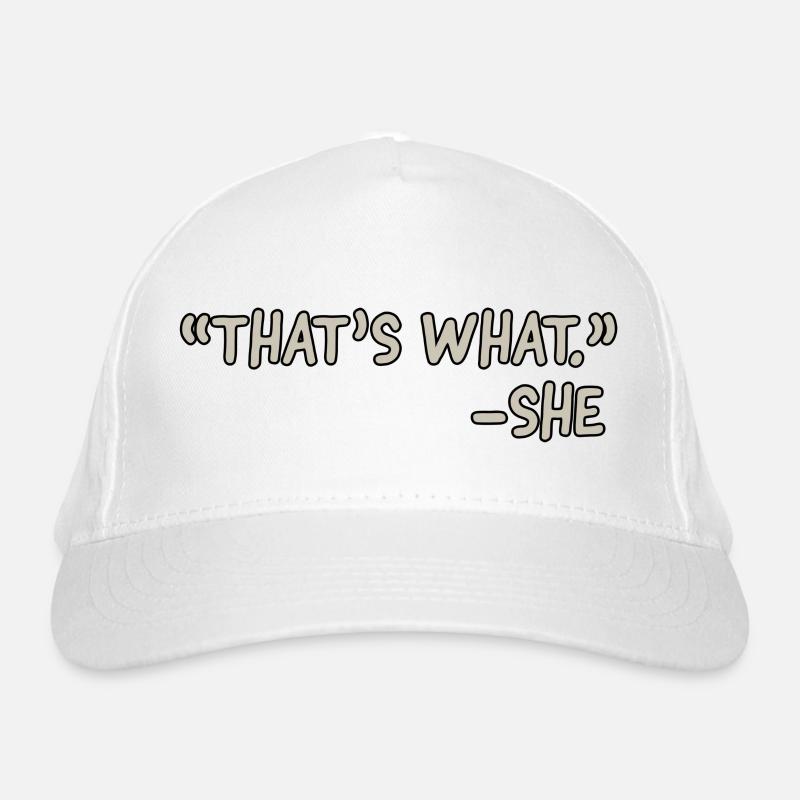 C’est ce qu’elle Casquette classique bio