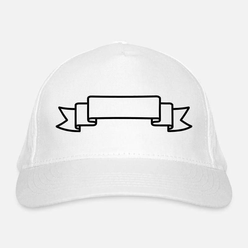 Nameplate pennant bow Organic Baseball Cap