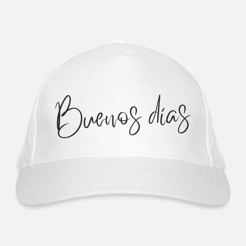 Buenos Días - Conception de texte minimaliste en espagnol Casquette classique bio