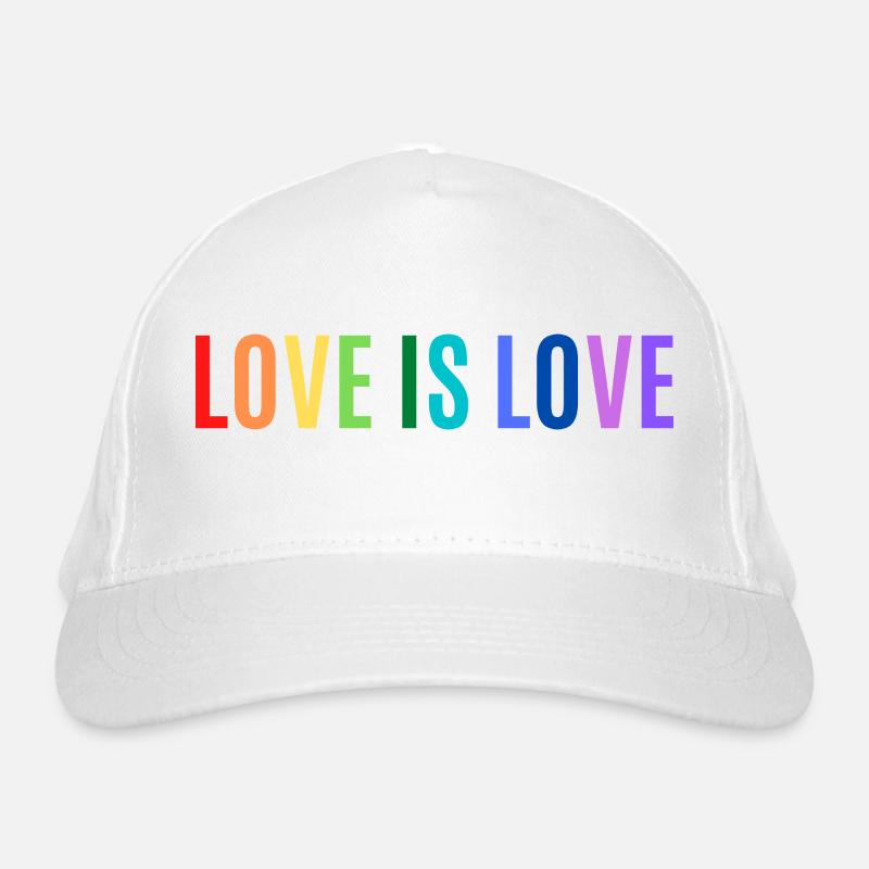 LOVE IS LOVE Bio-Baseballkappe