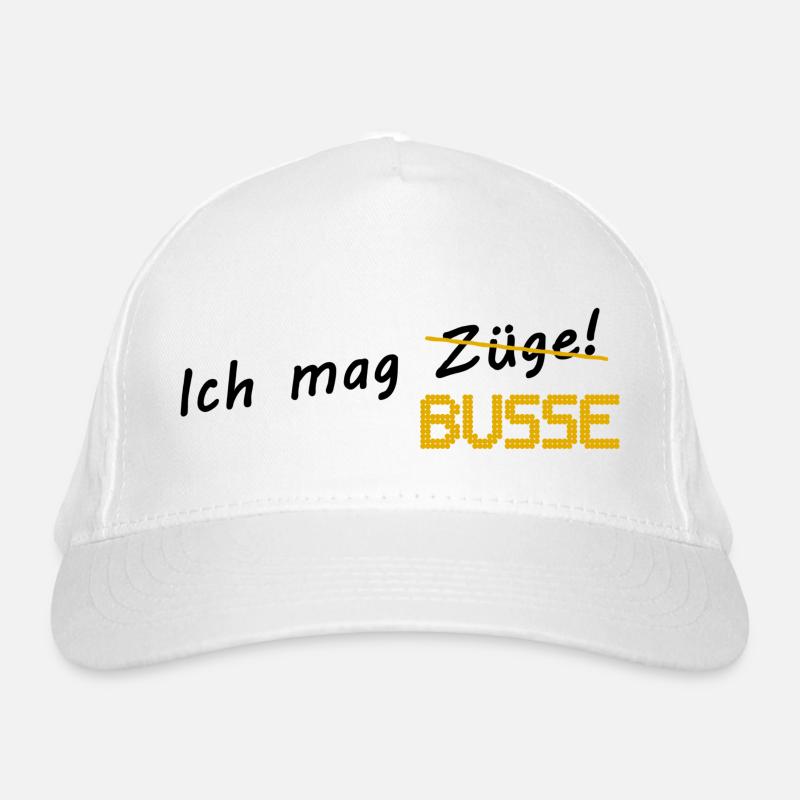 Ich mag Busse Bio-Baseballkappe