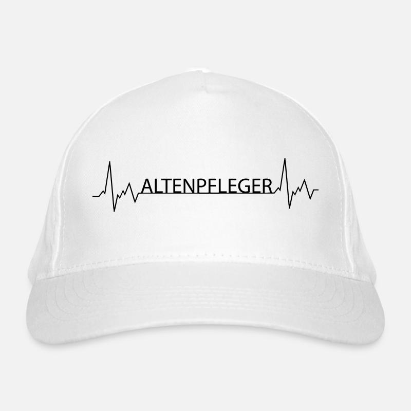 Herzschlag Altenpfleger Bio-Baseballkappe
