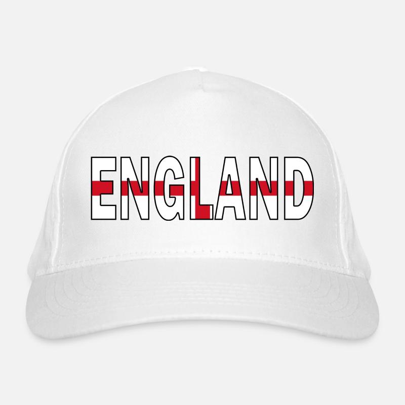 England in Nationalfarben Bio-Baseballkappe