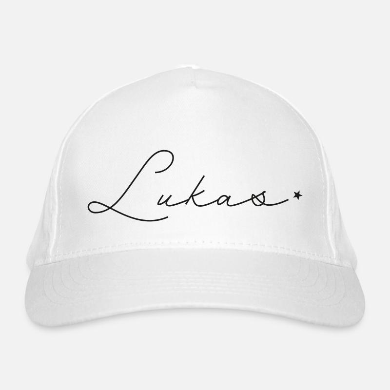 Name Lukas Organic Baseball Cap